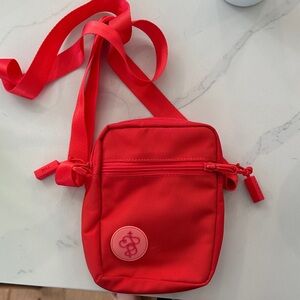 Baboon to the Moon Red Crossbody Bag